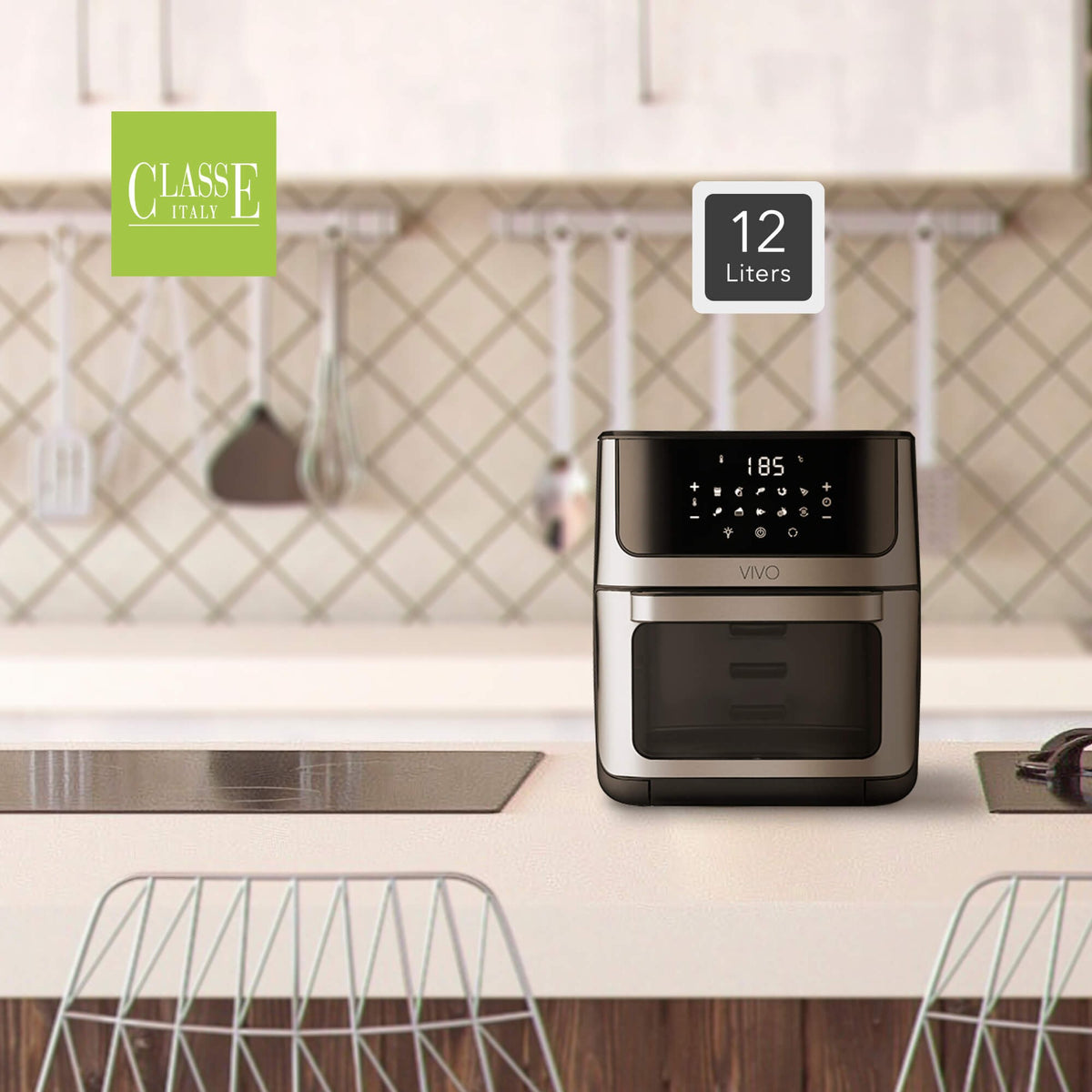FRIGGITRICE AD ARIA 12 Litri - 4 in 1 | VIVO Air Fryer ambientata