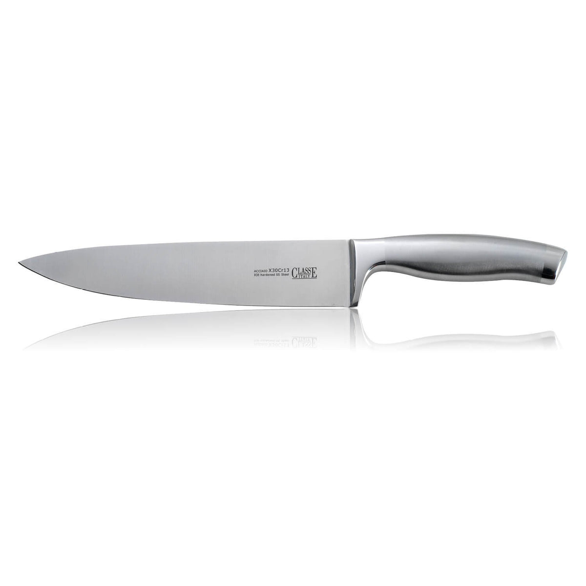coltello cucina forgiato cm 20 manico acciaio