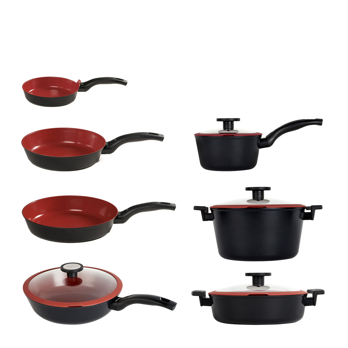 Batteria 11 pz Padelle Antiaderenti senza PFAS Tuscany calasse.comaly