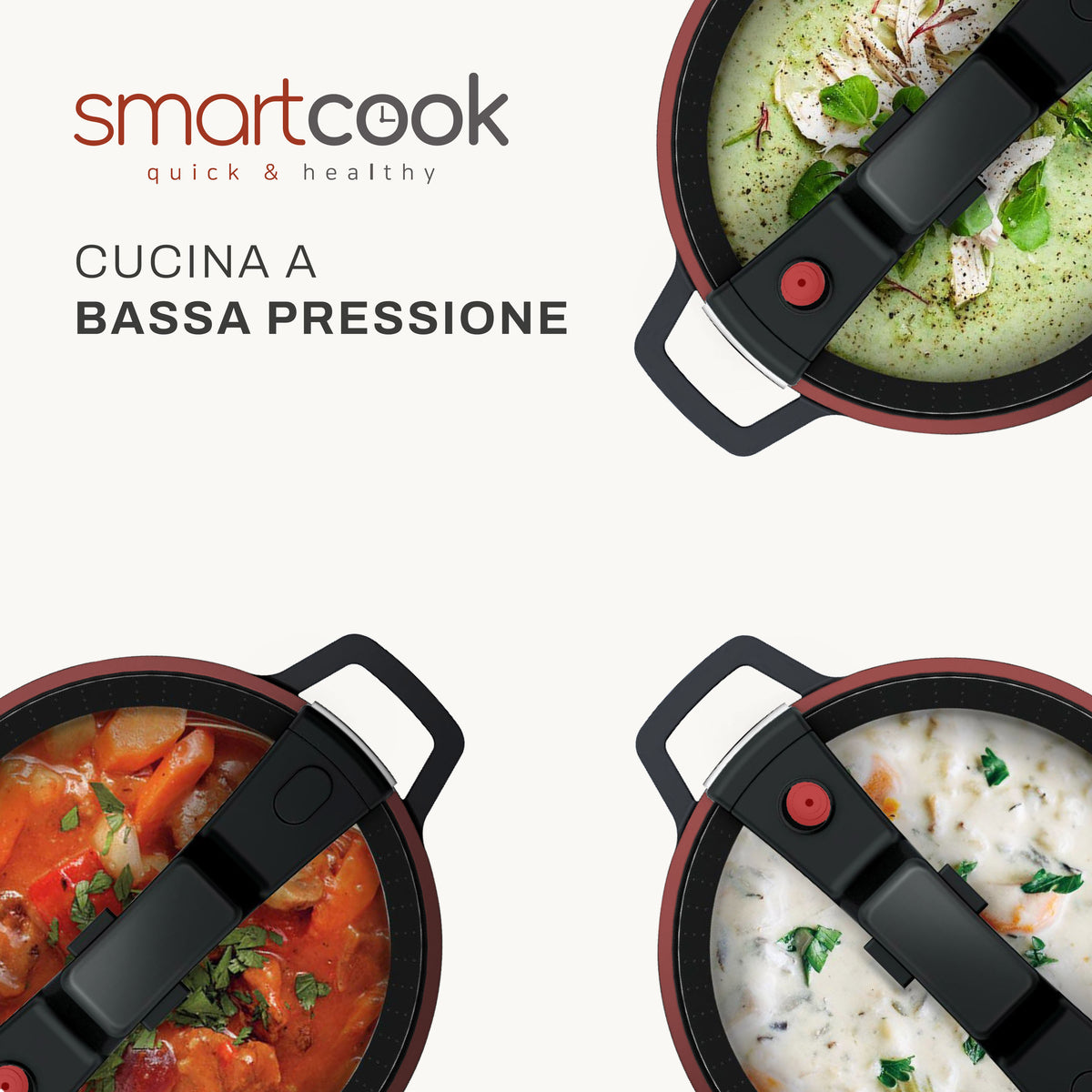Ricette Smart Cook, per cucinare in maniera sana a Bassa Pressione in totale sicurezza.