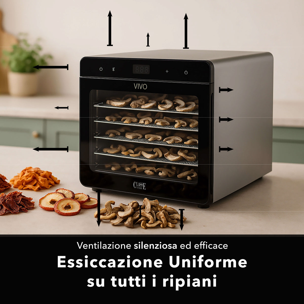 Essiccatore Orizzontale 8 piani in acciaio calasse.comaly essiccazione uniforme