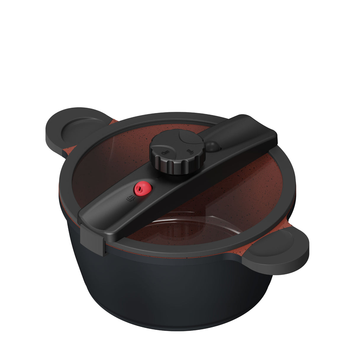 Smart Cook, la pentola per cucinare a Bassa Pressione con rivestimento ecologico, atossico e anallergico. Prodotta in alluminio pressofuso. ADATTA anche ai piani ad Induzione.